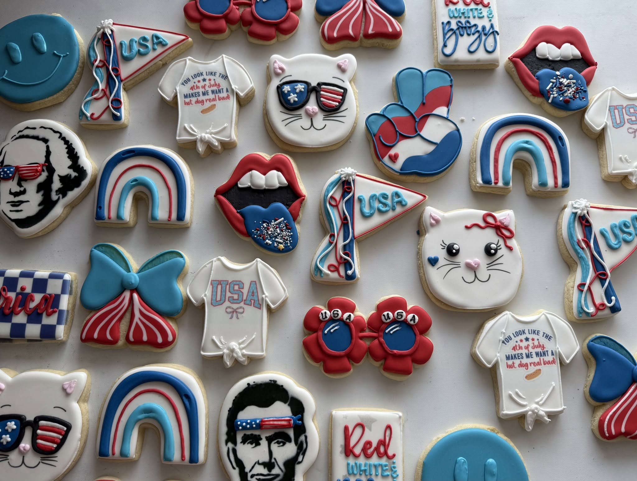 July 4th Decorator's Choice - 1 Dozen – MSO Cookies + Cakes