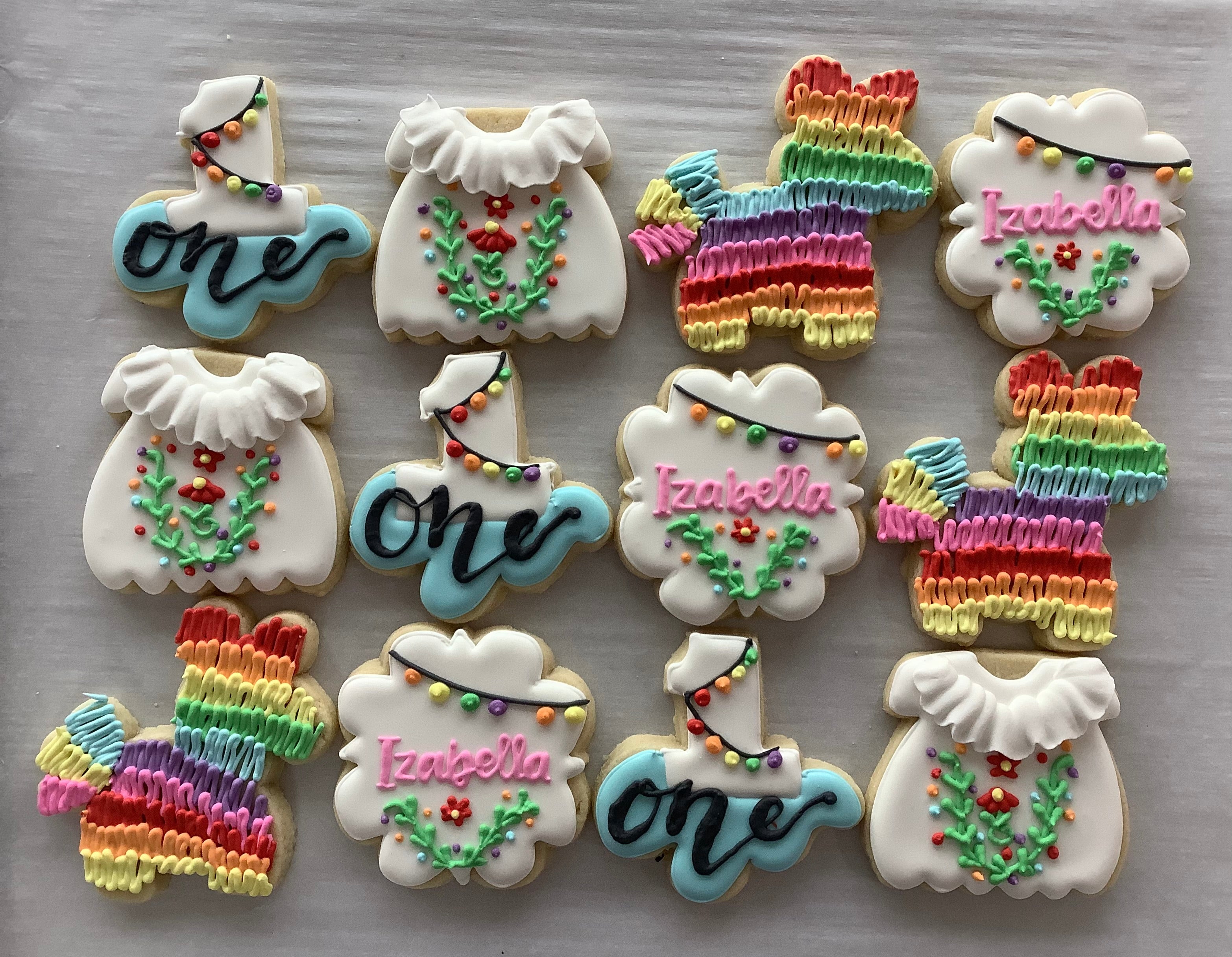 Fiesta baby shower sales cookies