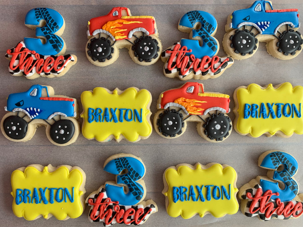 Monster Truck - 1 Dozen – MSO Cookies + Cakes