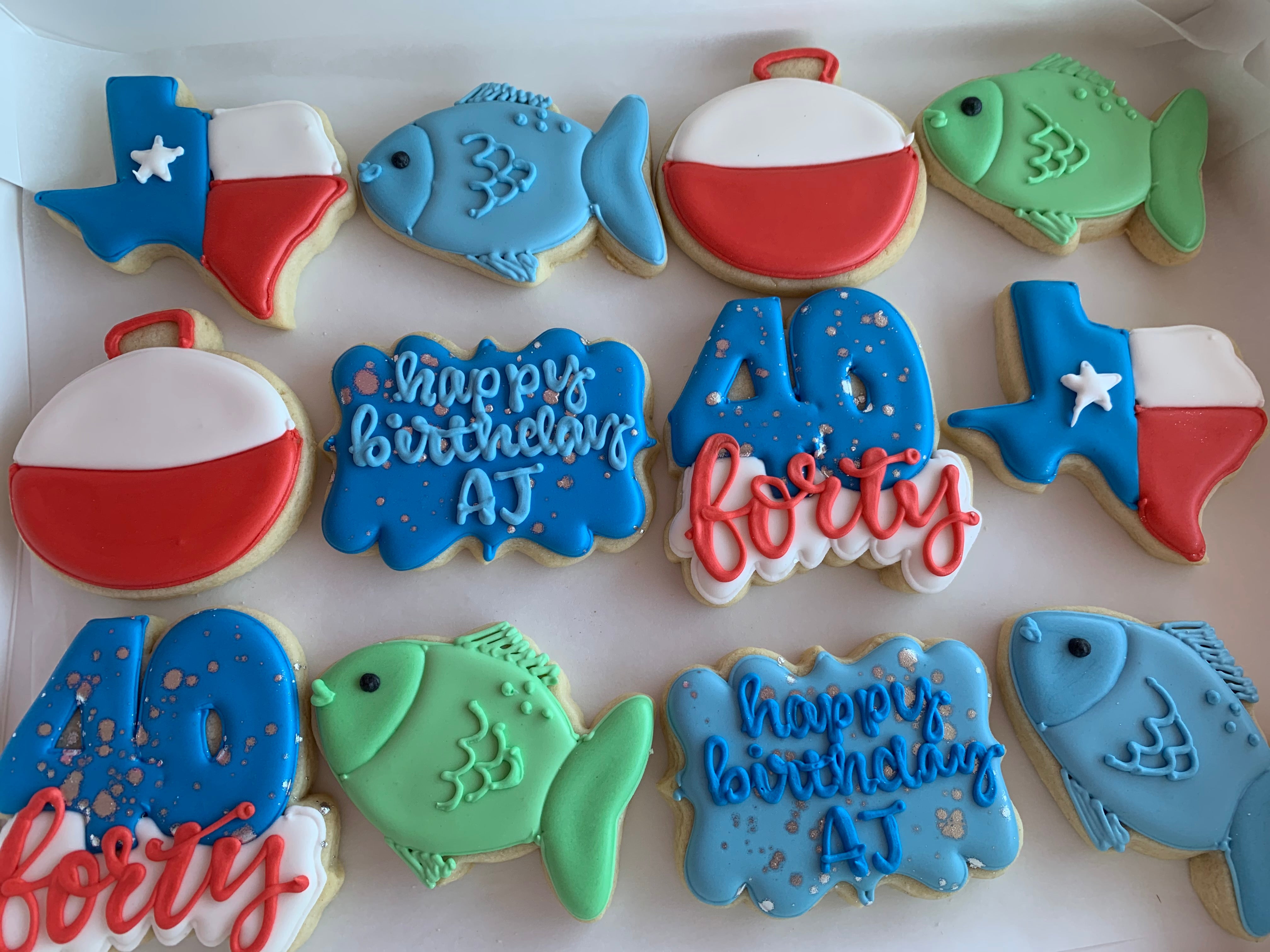 Texas & Fishing - 1 Dozen – MSO Cookies + Cakes