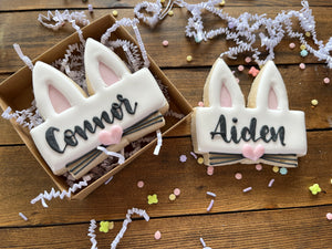 Personalized Bunny Ears Plaque