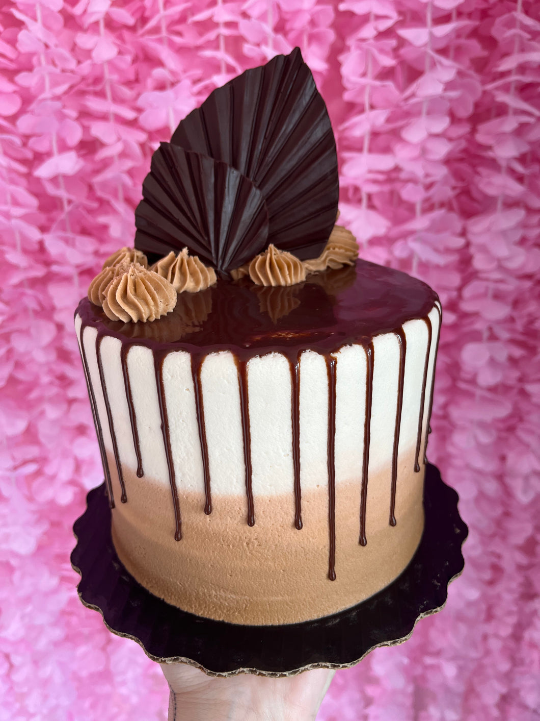 Chocolate ombré drip Cake