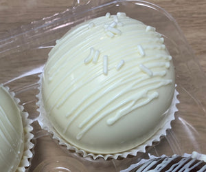 White Chocolate Cocoa Bomb with White Sprinkles-12/22-12/23 pickup